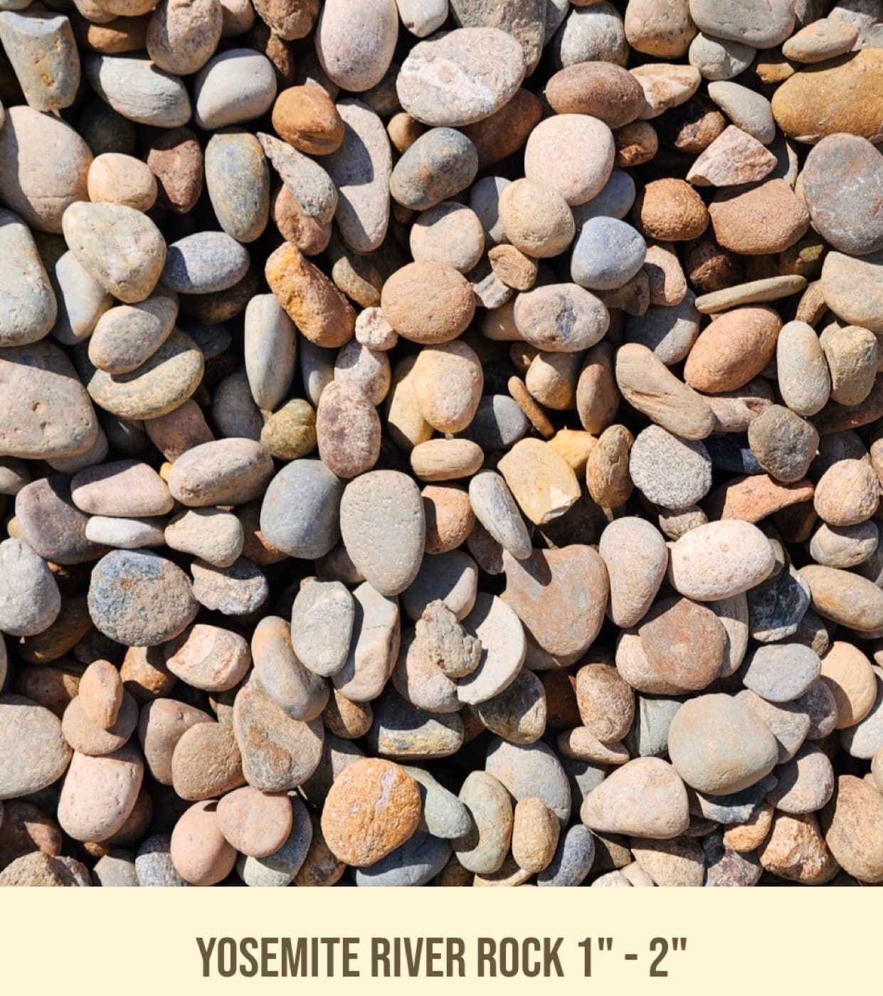 Yosemite River Rock 1" - 2" landscape material