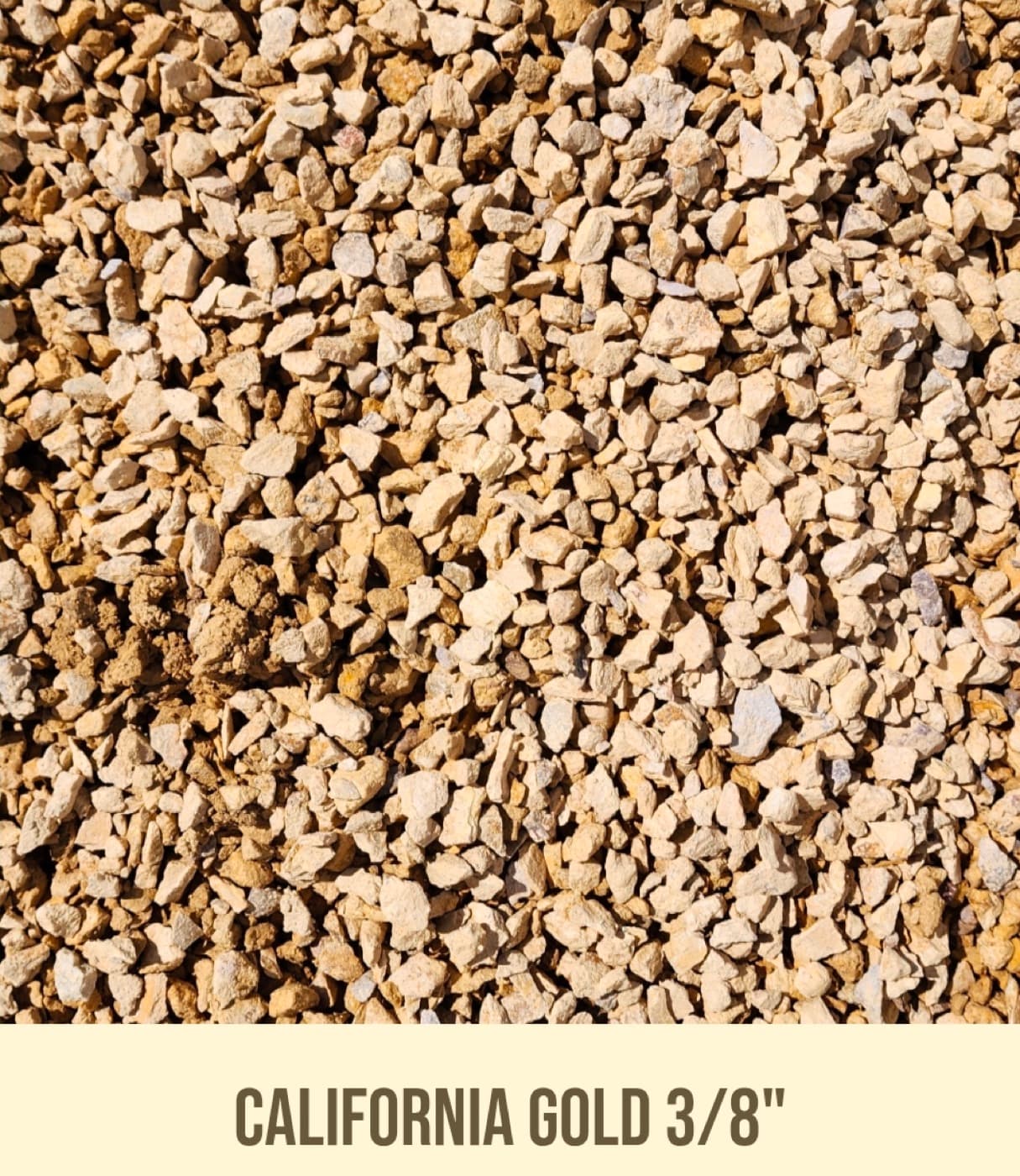 California Gold 3/8" landscape material