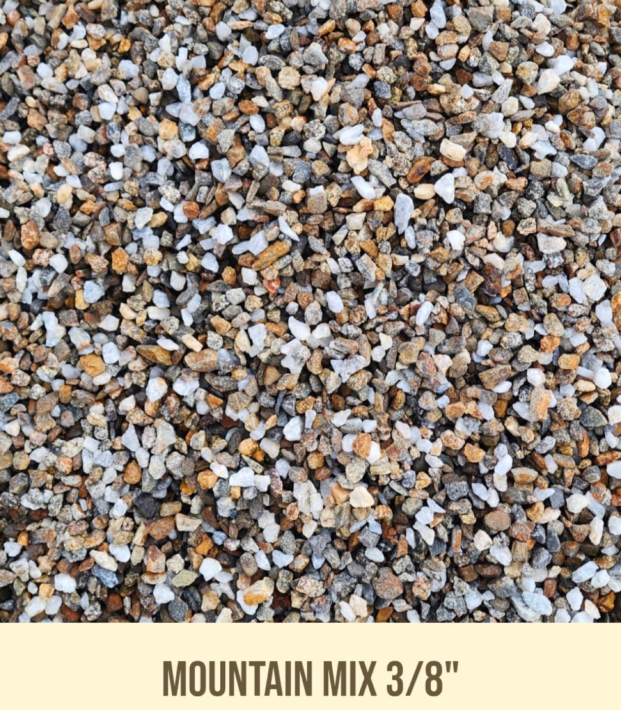 Mountain Mix 3/8" landscape material